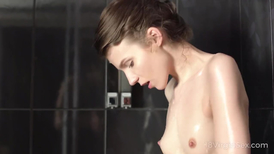 Kitchen sex for this natural cutie and her lover