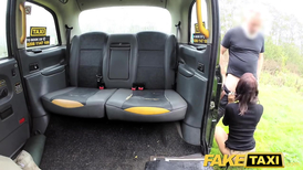 Tattooed babe gets fucked by a fake taxi driver