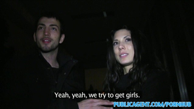 Spanish slut agrees to fuck a random guy for cash