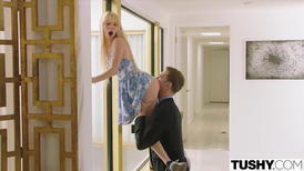 Skinny blonde teen finally finds the perfect guy