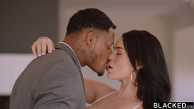 Horny brunette strikes a perfect deal with a BBC