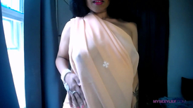 Stunning Indian pornstar teasing with her curvy body