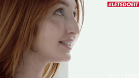 After photoshoot redheads have lesbian sex