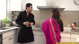 Indian woman bending over for doggy style sex