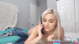 Putting his stiff dick inside of the horny stepsis