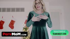 Cory Chase celebrating Christmas with a big dick