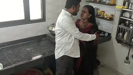 Desi Indian Kavita Bhabhi drill in kitchen