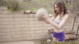 Interracial teen donk