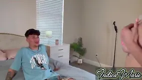 Pool Fellow Gets Fortunate with two Huge-Titted rage Indica Marie and Essie